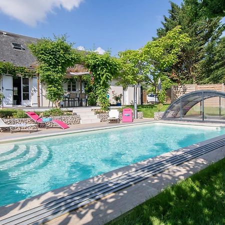 Au Coeur Du Bien-Etre, Chalet Avec Piscine Chauffee Et Couverte, Spa, Sauna, Massages Monteaux Buitenkant foto