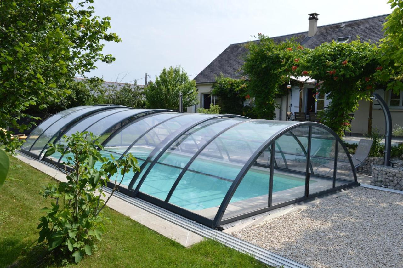 Au Coeur Du Bien-Etre, Chalet Avec Piscine Chauffee Et Couverte, Spa, Sauna, Massages Monteaux Buitenkant foto